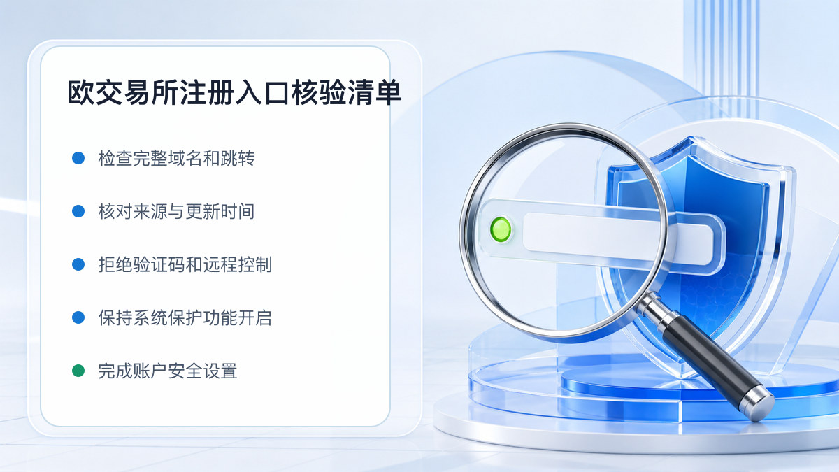 欧交易所注册入口：新用户注册核验清单 图 1