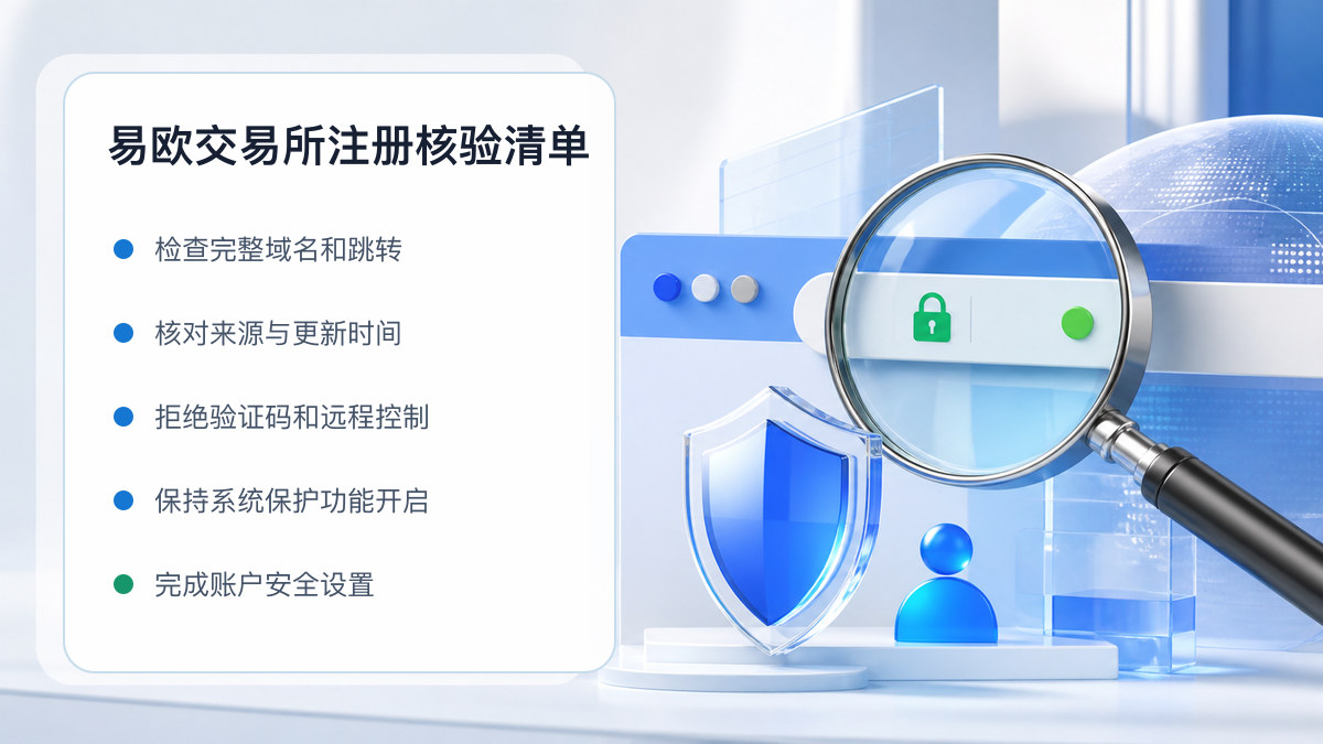 易欧交易所注册：新用户注册核验清单 图 1