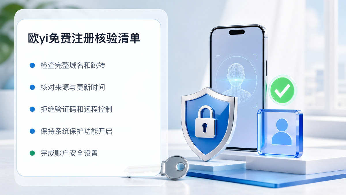 欧yi免费注册：新用户注册核验清单 图 1