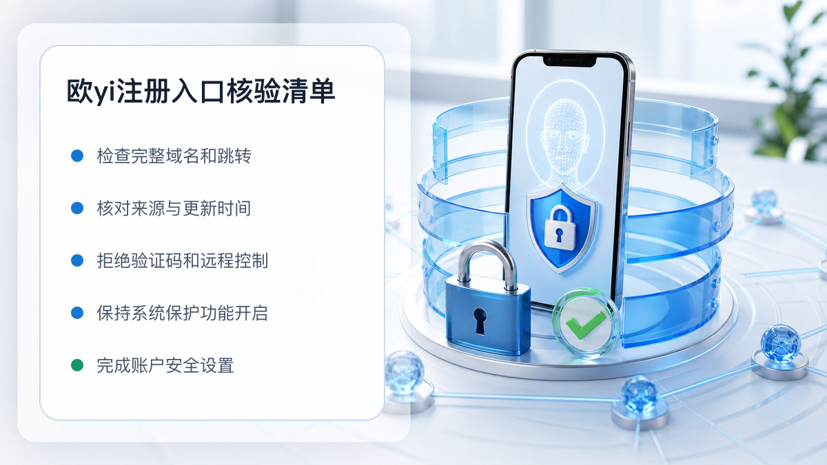 欧yi注册入口：开户流程和防骗检查 图 1