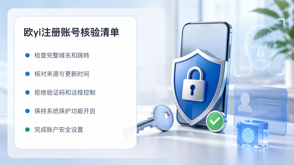 欧yi注册账号：新用户注册核验清单 图 1