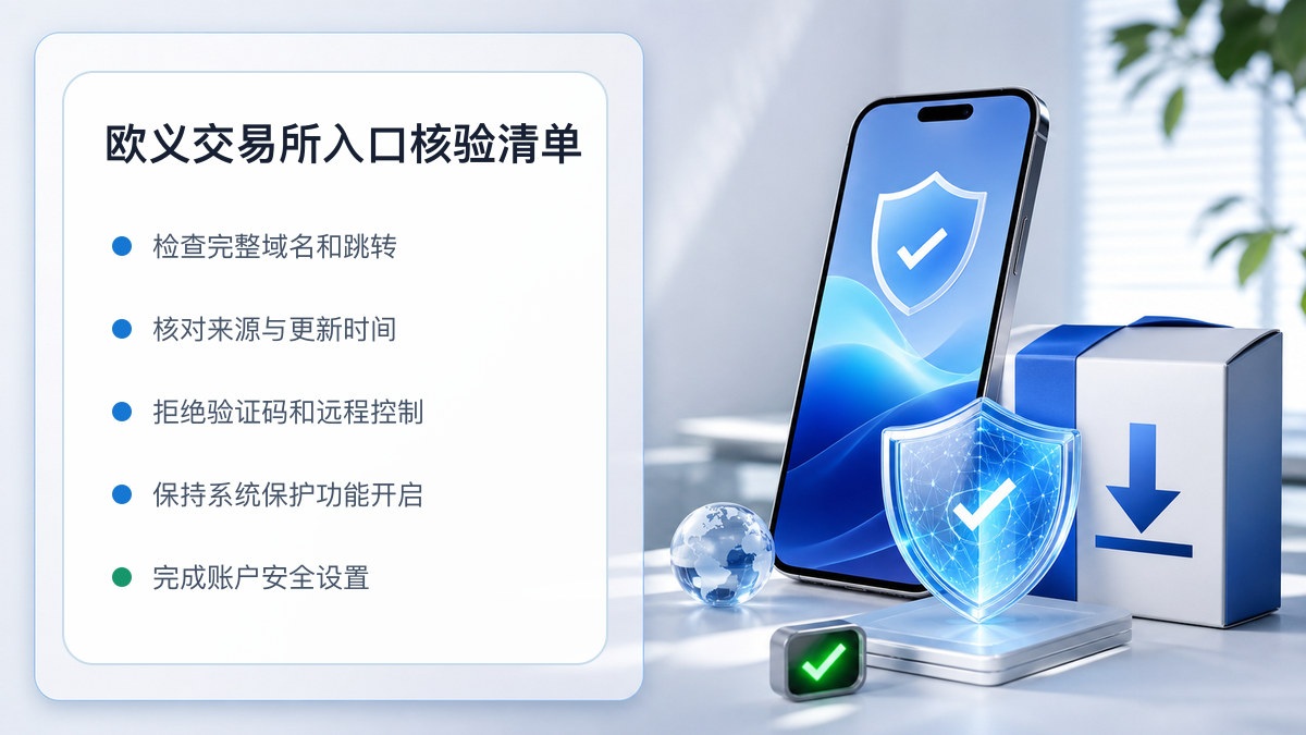 欧义交易所入口：页面真实性检查方法 图 1